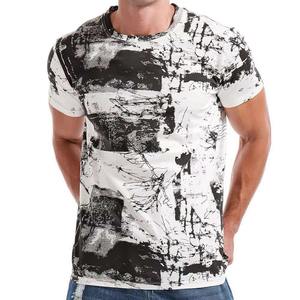 Venta caliente hombres sublimación Camiseta cuello redondo manga corta personalizado impreso Moda Stock - Product Image 1
