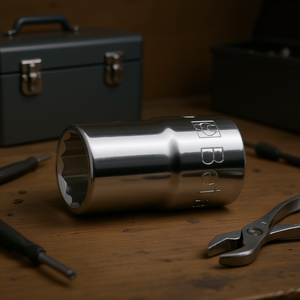 Chiavi a bussola poligonali cromate da 1/2 pollice con attacco femmina - Product Image 3