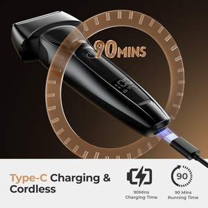 Afeitadora Eléctrica Portátil Recargable para Hombre, Uso en Seco/Húmedo, Resistente al Agua, Pantalla LED, Carga Rápida, para Afeitado Preciso de Cara y Cuerpo - Product Image 5