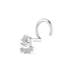 สกรูรูปจมูกสีทองสีเหลืองเพชรระยิบระยับแฟชั่นที่ดีที่สุดจากอินเดีย - Product Image 2