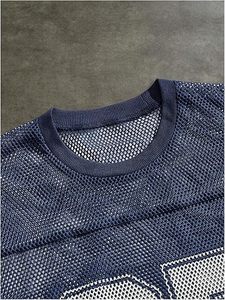 T-shirt surdimensionné pour hommes Maillot en maille Maillot de football américain Uniforme de football américain personnalisé, Maillot de football américain - Product Image 4