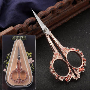 Tijera de costura, tijera de bordado, 4.5in, oro rosa, ganchillo, vaina, artesanía, aguja cruzada, trabajo, ilustraciones, hilo, corte de hilo - Product Image 4