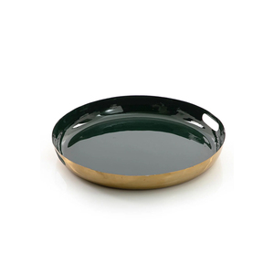 Plateau de service carré en métal martelé doré Plateau décoratif élégant Vaisselle personnalisable, vaisselle de service pour cuisine, salle à manger, mariage - Product Image 4