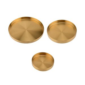 Plateau en métal doré, plateau de service, assiette décorative pour le salon, rangement de boissons, moderne, passe au lave-vaisselle, multifonctionnel, présentoir - Product Image 5