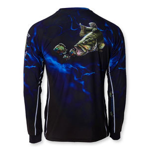 OEM servicios Etiqueta Privada buen precio diseño personalizado alto impacto calidad superior sublimación pesca jerseys transpirable - Product Image 2