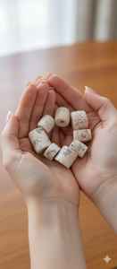 Perles de corail fossile rose naturelles, forme de tambour rond avec trou au centre, à essayer en quelques secondes, 20% de réduction et cadeau du Nouvel An - Product Image 5