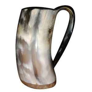 Authentic Viking Horn Cup Handmade Eco-Friendly Buffalo Horn Natural Shape Drinking Mug for Holiday Decoration <b>Gift</b>-Wholesale - Product Image 4