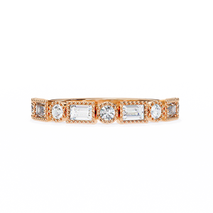 Lujo Baguette Cut Lab Grown Diamond Ring IGI Certified VVS D E 14K Rose Yellow White Gold Joyería fina para mujeres - Product Image 5