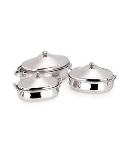 Ensemble de plats de service isothermes en acier inoxydable de luxe pour table à manger - Product Image 1