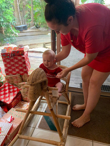 Venta al por mayor de silla mecedora de ratán para niños en forma de caballo, silla de juguete, segura para bebés, de Vietnam - Product Image 2