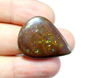 โอปอลโคโรอิตจากออสเตรเลีย ทรงรี ขนาด 41.00 กะรัต สีน้ำตาลธรรมชาติ เรียบเนียน แบบหลวม ขนาดเม็ด 34x26x5 มม. - Product Image 2