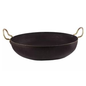 Kadai en laiton artisanal de luxe avec un design haut de gamme pour la cuisine gastronomique avec un design martelé Kadai de cuisine provenant d'un fournisseur indien - Product Image 5
