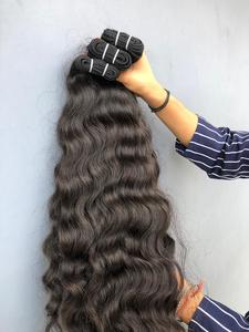 100% brut non transformé indien Temple bouclés cuticule aligné Machine Double trame unique donneur meilleure vente chaude Extension de cheveux humains - Product Image 4