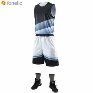 2022 Unisex de talla grande, ropa de baloncesto personalizada, camisetas de poliéster transpirables reversibles, los últimos conjuntos para adultos, sublimados personalizados - Product Image 3
