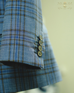 Unisex #213ชุดสูทธุรกิจสำหรับผู้ใหญ่คอวี2ชิ้นด้านหน้ามีกระดุมระบายอากาศกระดุมแถวเดียว - Product Image 3