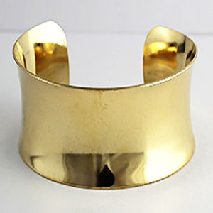 1940 California verde Floral Año Nuevo marrón envejecido griego mate chapado en oro brazalete Floral indio latón brazalete joyería artesanal - Product Image 2