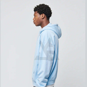 Sudadera con Capucha de Invierno para Hombre, Corte Regular, Algodón, para Gimnasio, Informal, con Estampado Digital, Tinte Liso, Felpa - Product Image 3