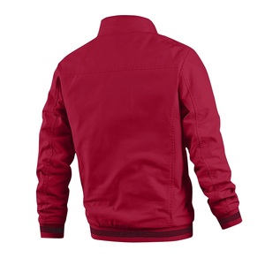 Nouvel arrivage de veste bombardier enduite à la mode pour hommes, col montant, manches longues, logo personnalisé, sublimation hiver Streetwear applique - Product Image 5