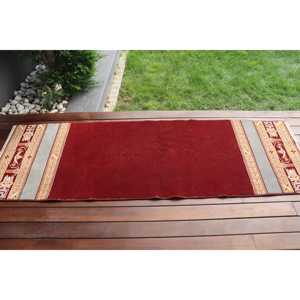 Turkish <b>Runner</b> Rug, 2.1x7 ft Vintage Rug, <b>Red</b> Patchwork Wool Rug - Product Image 3