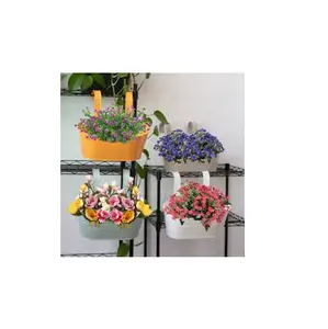 Hot selling piece Wholesale Home Decorative Outdoor Garden Metal Planter rose plant Hanging Flower Pots