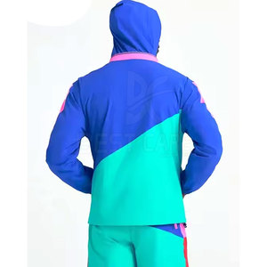 Ensemble short coupe-vent pour homme Mouvement confortable et performance légère 100% coton respirant motif solide pour l'hiver - Product Image 5