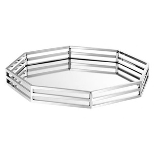 Plato de comedor de acero inoxidable Moderno Coreano, bandeja de fruta grande para el hogar, Hotel, restaurante, cocina, platos de cena al por mayor - Product Image 1