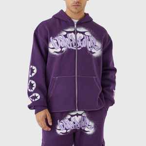 2025 qualité supérieure imprimé personnalisé hommes formation Jogging porter respirant 100% coton Gym Sportswear ensembles solide survêtement - Product Image 6