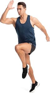 Men sports <b>vest</b> sleeveless gym workout tank top breathable quick dry fitness activewear for running and training - Product Image 4