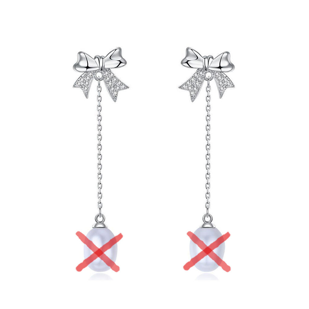 earrings (without pearls)