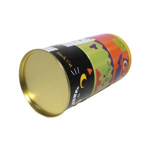 Halloween 3 Tier Stackable Round <b>Tin</b> Box Cute Cartoon Pumpkin/Monster/Black Cat Metal Storage Can for Holiday Gift & Snack - Product Image 4
