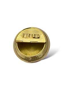 Cenicero de Latón con Tapa Semiabierta, Diseño Clásico Artístico, Ligero, para Hogar, Oficina, Escritorio, Barra y Uso Decorativo - Product Image 3