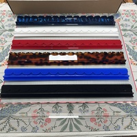 Support de Règles de Mahjong de Luxe Américain, 4 Ensembles, en Acrylique Cristal Moderne, Personnalisable (Couleur, Logo, Graphique) pour le Divertissement