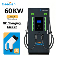 Deedian Nouvelle Station de Recharge Rapide DC pour Véhicules Électriques 60/120/180/600KW, Modèle sur Pied, Prise en Charge CCC2 GBT, Gestion OCPP