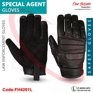 Gants tactiques de rappel d'agent spécial de haute qualité, protection contre les chocs, adhérence améliorée, couleurs personnalisables, logo - Cuir de vachette - Product Image 5