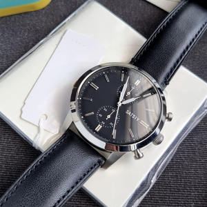 นาฬิกาโครโนกราฟผู้ชายคุณภาพสูง ปี 2025 แบบเข็ม แสดงผลแบบอนาล็อก กันน้ำ 50 เมตร ตัวเรือนสแตนเลส สายหนัง ควอตซ์ - Product Image 5