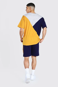 Séchage rapide homme nouvelle couleur unie décontracté sport Street Wear short de survêtement court ensemble longueur Shorts et chemise ensemble Type de taille - Product Image 6