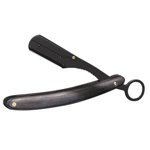 Outil de barbier manuel professionnel en acier inoxydable à bord unique rasoir droit jetable manche en bois visage corps Bikini rasage - Product Image 4