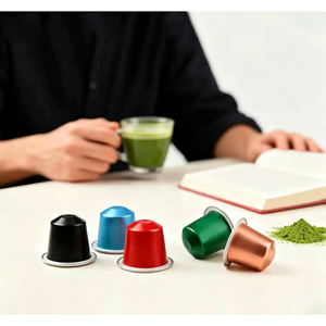 Cápsulas de Café de Té Verde Matcha de Primera Calidad |   Polvo Ceremonial Puro para Máquinas Vertuo Next - Product Image 6