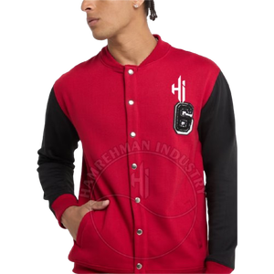 Chaqueta con letras de lana de estilo callejero para hombres personalizada con diseño único Servicio OEM de excelente calidad disponible - Product Image 4