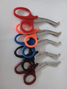 กรรไกรตัดผ้าพันแผลฉุกเฉินทางการแพทย์ทำจากสแตนเลสเกรดพรีเมี่ยม, กรรไกรสำหรับการบาดเจ็บด้วยมือยาว19ซม. สำหรับงานหนัก - Product Image 3