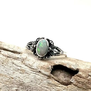 Jewelry For Women <b>Silver</b> Boho Style <b>Ring</b> Jewelry 925 Sterling <b>Silver</b> <b>Opal</b> Gemstone Trending Handmade <b>Ring</b> Gift For Love - Product Image 1
