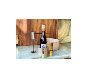 Support de stockage de vin sous-verre de vin en bois Caddy décor à la maison porte-vin porte-gobelet en bois avec produit vendeur - Product Image 1