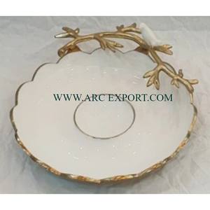 Grand bol de serveur de nourriture en laiton antique Bol de décoration de table pour maison et hôtel Bol de serveur Décoration de mariage Bol élégant - Product Image 5