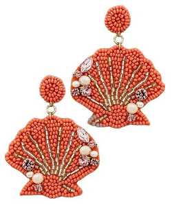 Pendientes colgantes de ancla con cuentas de lujo hechos a mano personalizados pendientes de cuentas de trabajo de lágrima de moda para mujeres y niñas - Product Image 2