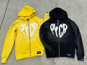 ชุดเสื้อฮู้ดฟอกสีกรดแบบสวมหัววินเทจผ้ามีฮู้ดซักได้ตามต้องการ - Product Image 4