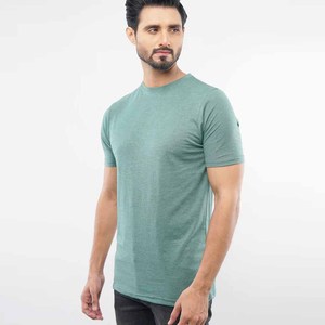 T-shirt noir à rayures pour hommes avec logo personnalisé T-shirt à col rond pour hommes T-shirt classique à col rond pour hommes - Product Image 5