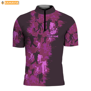 SAMAVIA USA League Maillots de bowling Chemises d'équipe personnalisées Uniformes de club légers et sublimés - Product Image 3