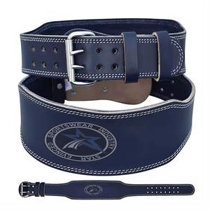 Cinturón de levantamiento de pesas de cuero de vaca de alta calidad con logotipo personalizado para gimnasio, culturismo, cinturón de levantamiento de pesas de cuero PU a la venta - Product Image 1