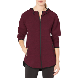 Sudadera con capucha de moda de algodón suave para mujer con diseño de manga larga de gran tamaño Uso diario informal en apariencia de ropa de calle OEM - Product Image 1