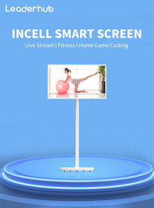 Cho leaderhub 32 inch Android Màn hình thông minh độ phân giải cao Led Backlit hiển thị với xoay tính năng cho chơi game phương tiện truyền thông trắng - Product Image 2